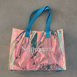 Neutrogena Shiny Iridescent Color Summer Beach Bag Tote